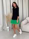 Constructor-dress black AIRDRESS Evening with removable bright green skirt