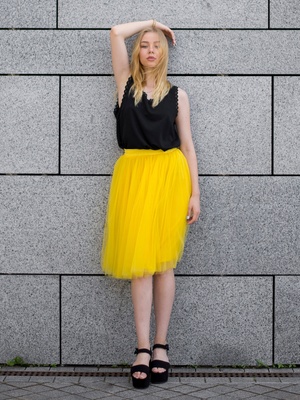 Yellow Tulle skirt AIRSKIRT