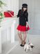 Constructor-dress black Airdress with removable red skirt