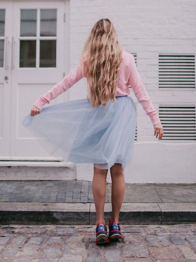 Спідниця-пачка AIRSKIRT Небесно-блакитна міді