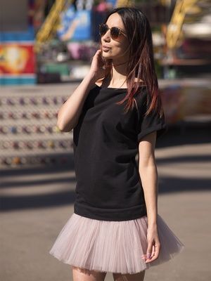 Сукня-конструктор AIRDRESS чорна зі знімною димчасто-сірою спідницею