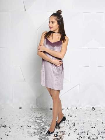 Dusty pink Velvet Slip Dress mini - Tyu-Tyu Brand! Online store: women wear  and decor & textiles for home