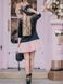 Constructor-dress black Airdress with removable blush pink skirt