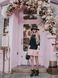 Constructor-dress black Airdress with removable blush pink skirt