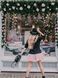 Constructor-dress black Airdress with removable blush pink skirt
