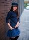 AIRDRESS set: navy blue top and 3 removable skirts (lush navy blue, red and navy blue tartan)