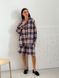 Oversized Pajama Style Suit (bermuda shorts and shirt) Boyfriend's Tyu-Tyu! XS/S milk in red-navy blue tartan