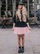 Constructor-dress black Airdress with removable blush pink skirt