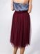 Marsala Bordo Tulle skirt AIRSKIRT CASUAL midi