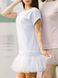 Constructor-dress white Airdress with removable white skirt
