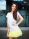 Constructor-dress gray Airdress with removable lemon skirt