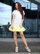 Constructor-dress gray Airdress with removable lemon skirt