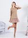 Constructor-dress camel Airdress with removable latte skirt