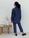 Pajama Style Suit (pants and oversized shirt) Boyfriend's Tyu-Tyu! XS navy blue in brown tartan