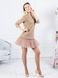 Constructor-dress camel Airdress with removable latte skirt