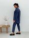 Pajama Style Suit (pants and oversized shirt) Boyfriend's Tyu-Tyu! XS navy blue in brown tartan