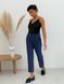 Pajama Style Suit (pants and oversized shirt) Boyfriend's Tyu-Tyu! XS navy blue in brown tartan