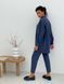 Pajama Style Suit (pants and oversized shirt) Boyfriend's Tyu-Tyu! XS navy blue in brown tartan