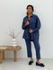 Pajama Style Suit (pants and oversized shirt) Boyfriend's Tyu-Tyu! XS navy blue in brown tartan