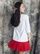 Платье-конструктор AIRDRESS белое со съемной красной юбкой