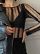 Сукня-сітка Tulle Dress Stripe чорна у смужку