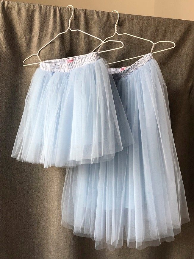 Sky Blue Tulle skirt AIRSKIRT Family Look