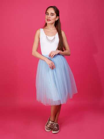 Sky Blue Tulle skirt AIRSKIRT Family Look Tyu Tyu Brand Online