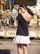 Constructor-dress black Airdress with removable pink skin skirt