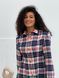 Shirt-dress Boyfriend's Tyu-Tyu! XS milk in red-navy blue tartan