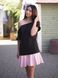 Constructor-dress black Airdress with removable pink skin skirt
