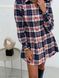 Shirt-dress Boyfriend's Tyu-Tyu! XS milk in red-navy blue tartan