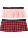 Set of 2 removable skirts fot constructor dress AIRDRESS Tyu-Tyu! XXS: lush blush pink and red tartan
