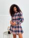 Shirt-dress Boyfriend's Tyu-Tyu! XS milk in red-navy blue tartan
