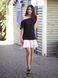 Constructor-dress black Airdress with removable pink skin skirt