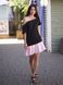 Constructor-dress black Airdress with removable pink skin skirt