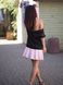 Constructor-dress black Airdress with removable pink skin skirt