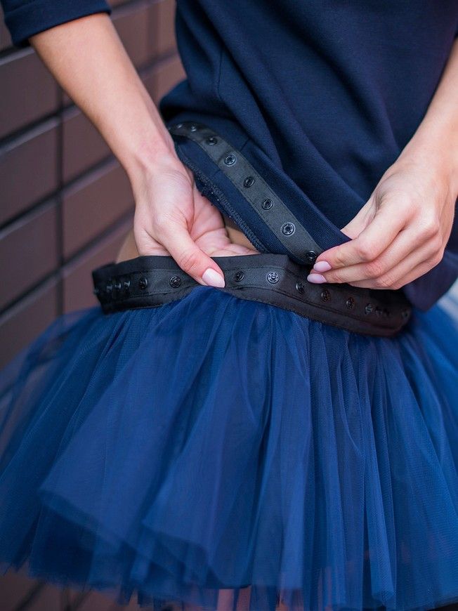Знімна спідничка до сукні-конструктора AIRDRESS Тю-Тю! XXS темно-синя