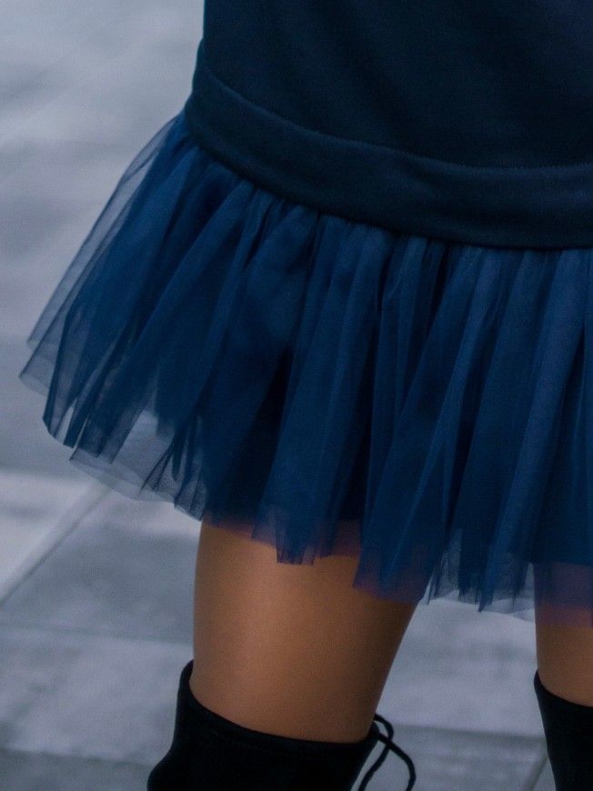 Знімна спідничка до сукні-конструктора AIRDRESS Тю-Тю! XXS темно-синя
