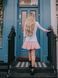 Constructor-dress gray Airdress with removable blush pink skirt