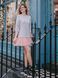 Constructor-dress gray Airdress with removable blush pink skirt
