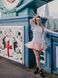 Constructor-dress gray Airdress with removable blush pink skirt
