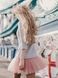 Constructor-dress gray Airdress with removable blush pink skirt