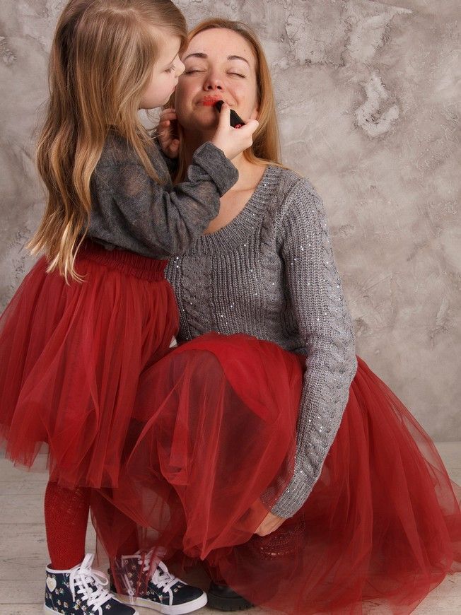 Комплект спідниць-пачок AIRSKIRT Family Look марсала