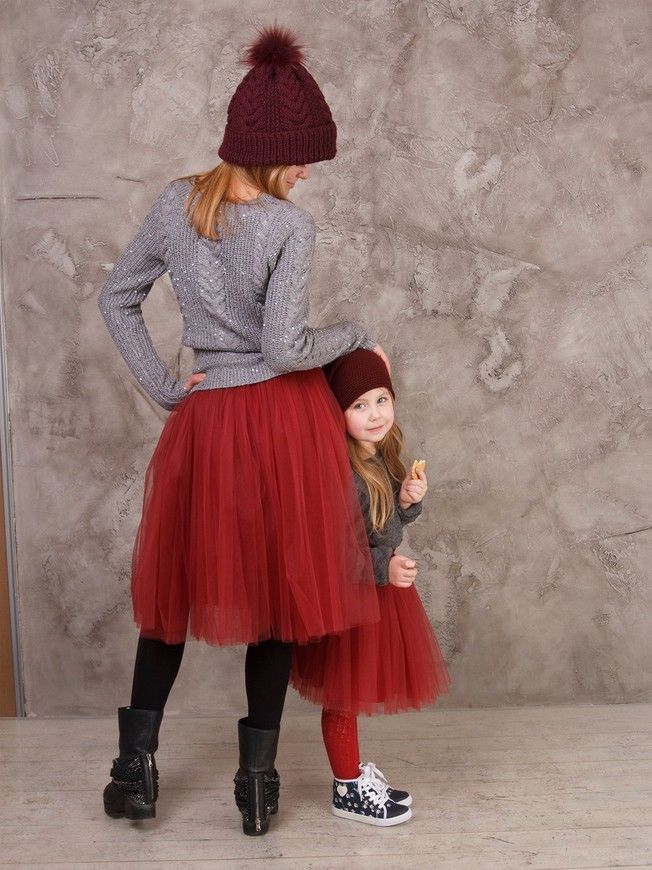 Комплект спідниць-пачок AIRSKIRT Family Look марсала