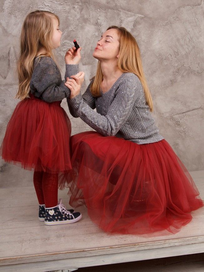 Комплект спідниць-пачок AIRSKIRT Family Look марсала