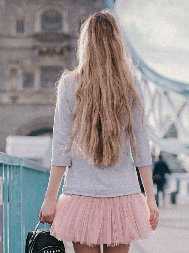 Constructor-dress gray Airdress with removable blush pink skirt