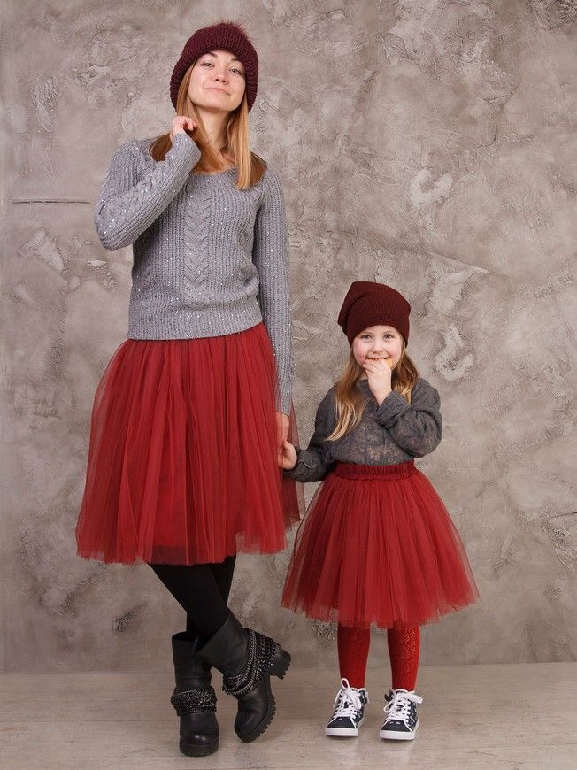 Комплект спідниць-пачок AIRSKIRT Family Look марсала
