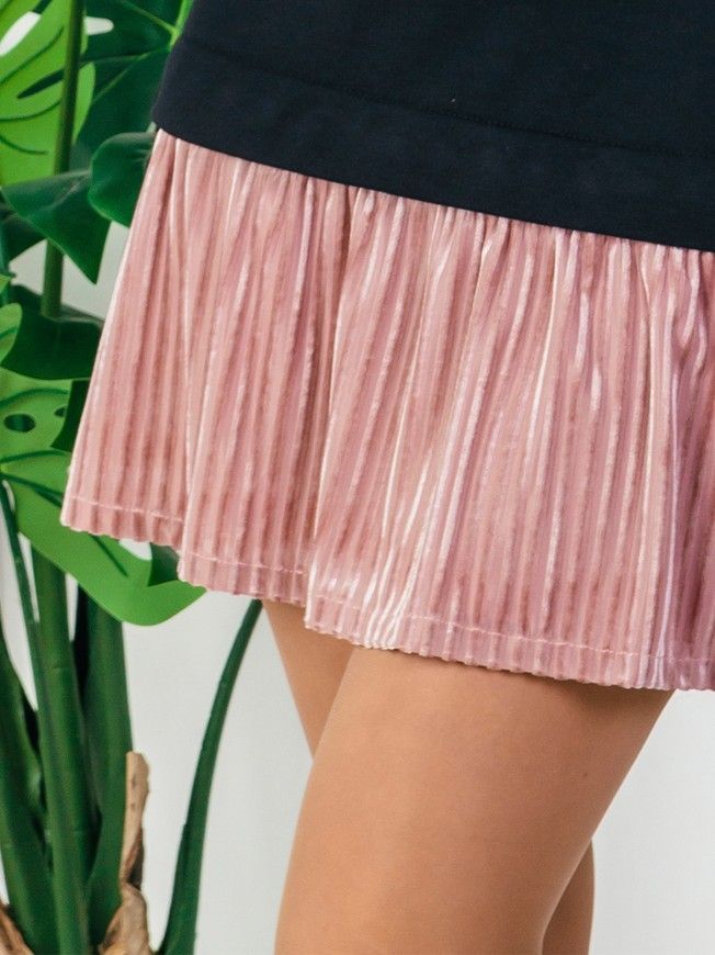 Знімна спідничка з велюру до сукні-конструктора AIRDRESS Тю-Тю! XXS фрезова гофре