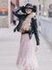 Blush Pink Tulle skirt with ruffle AIRSKIRT
