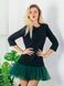 Constructor-dress black Airdress with removable emerald skirt
